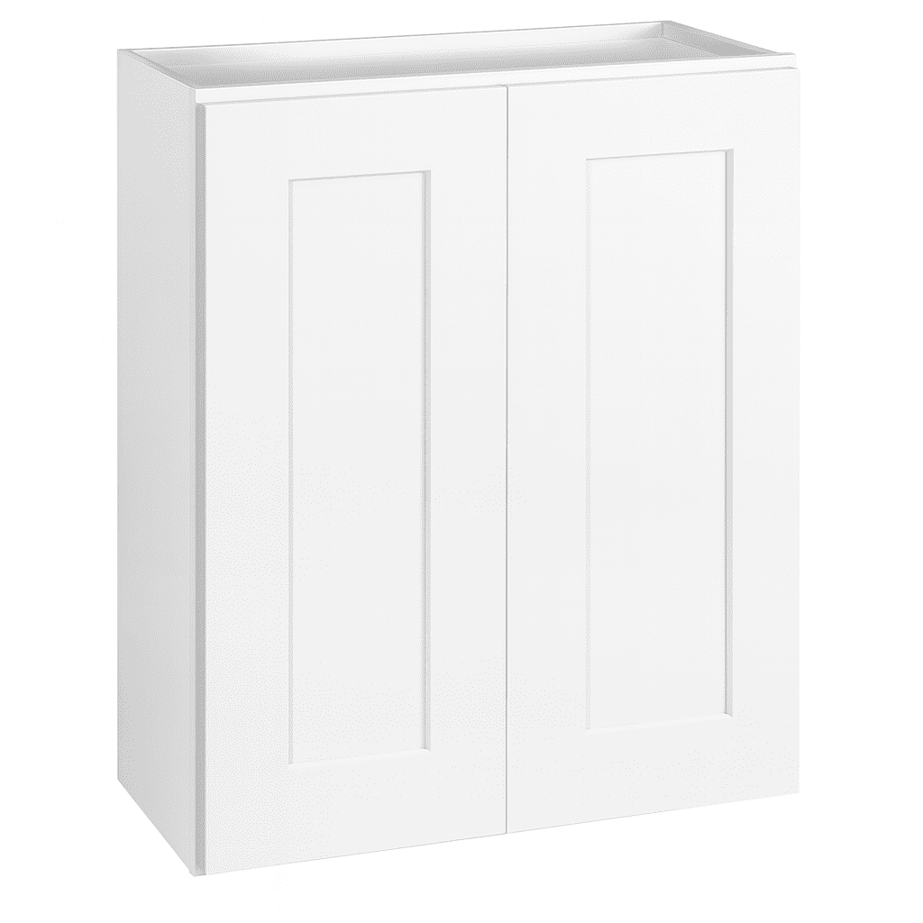 Design House Brookings Ready to Assemble Shaker Tall Kitchen Wall Cabinet (24 x 30 x 12), Sherwin Williams White