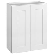Design House 561720 Brookings Unassembled Shaker Tall Wall Kitchen Cabinet 24x30x12, White