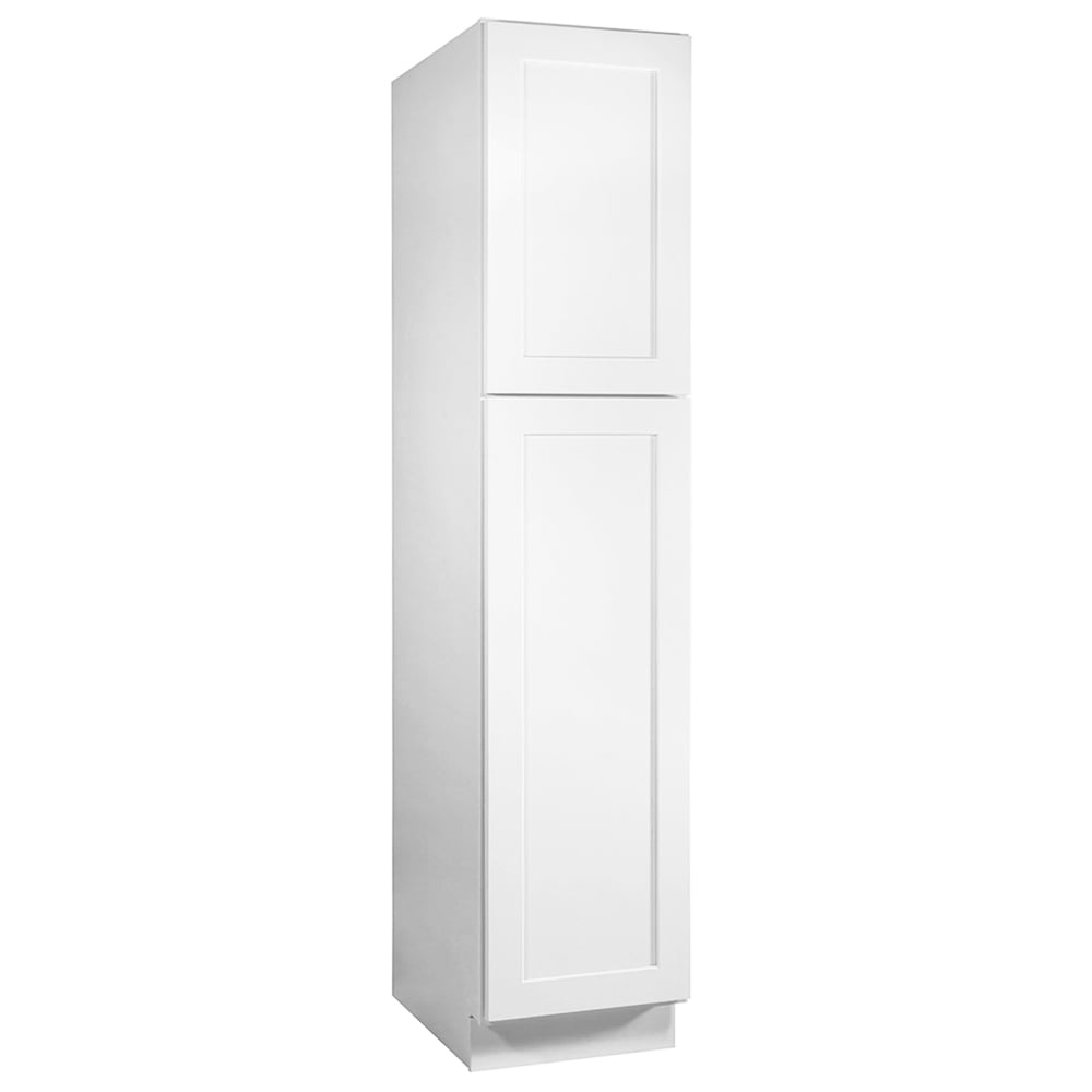 Design House Brookings Ready to Assemble Shaker Pantry Kitchen Cabinet (18 x 84 x 24), Sherwin Williams® White