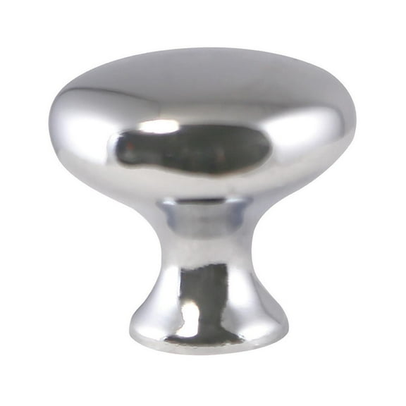 Design House 564534 1.25-inch Mushroom Cabinet Knob, Polished Chrome, 5-Pack