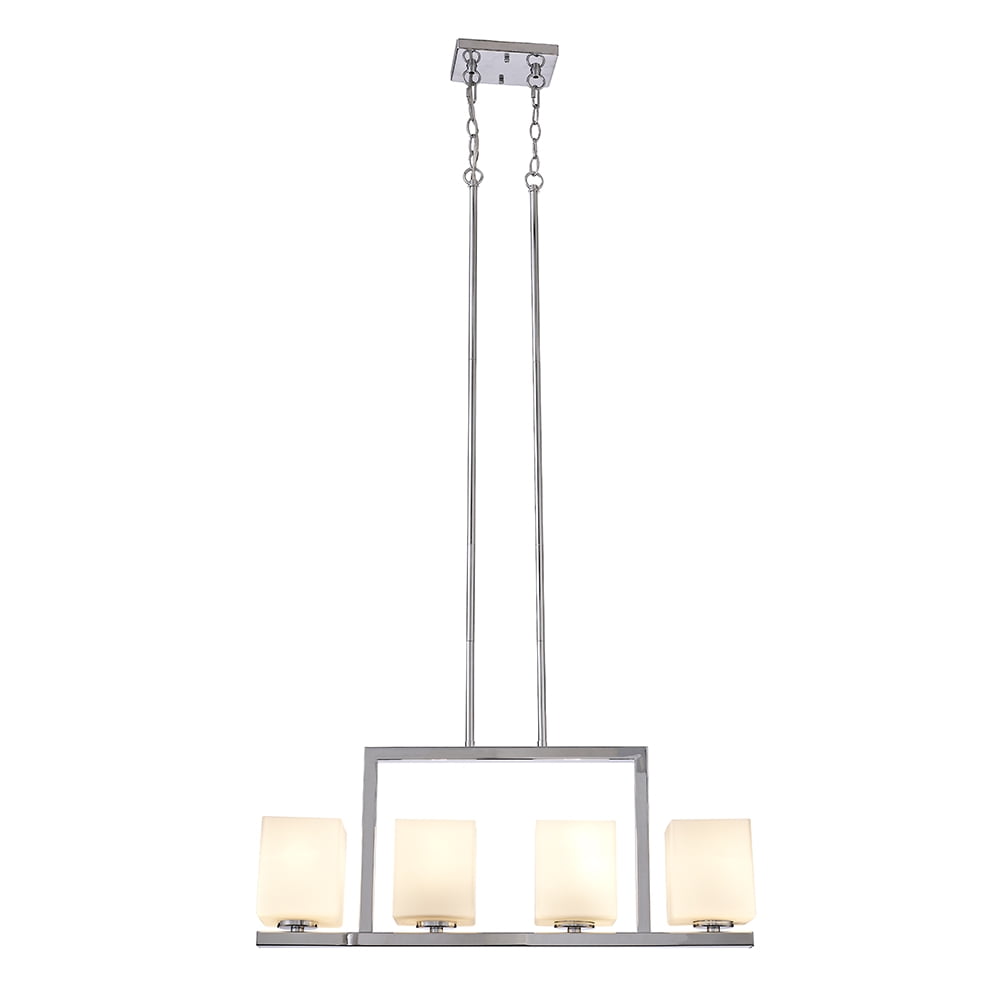 Design House Karsen Modern 4-Light Indoor Dimmable Pendant Light, Polished Chrome