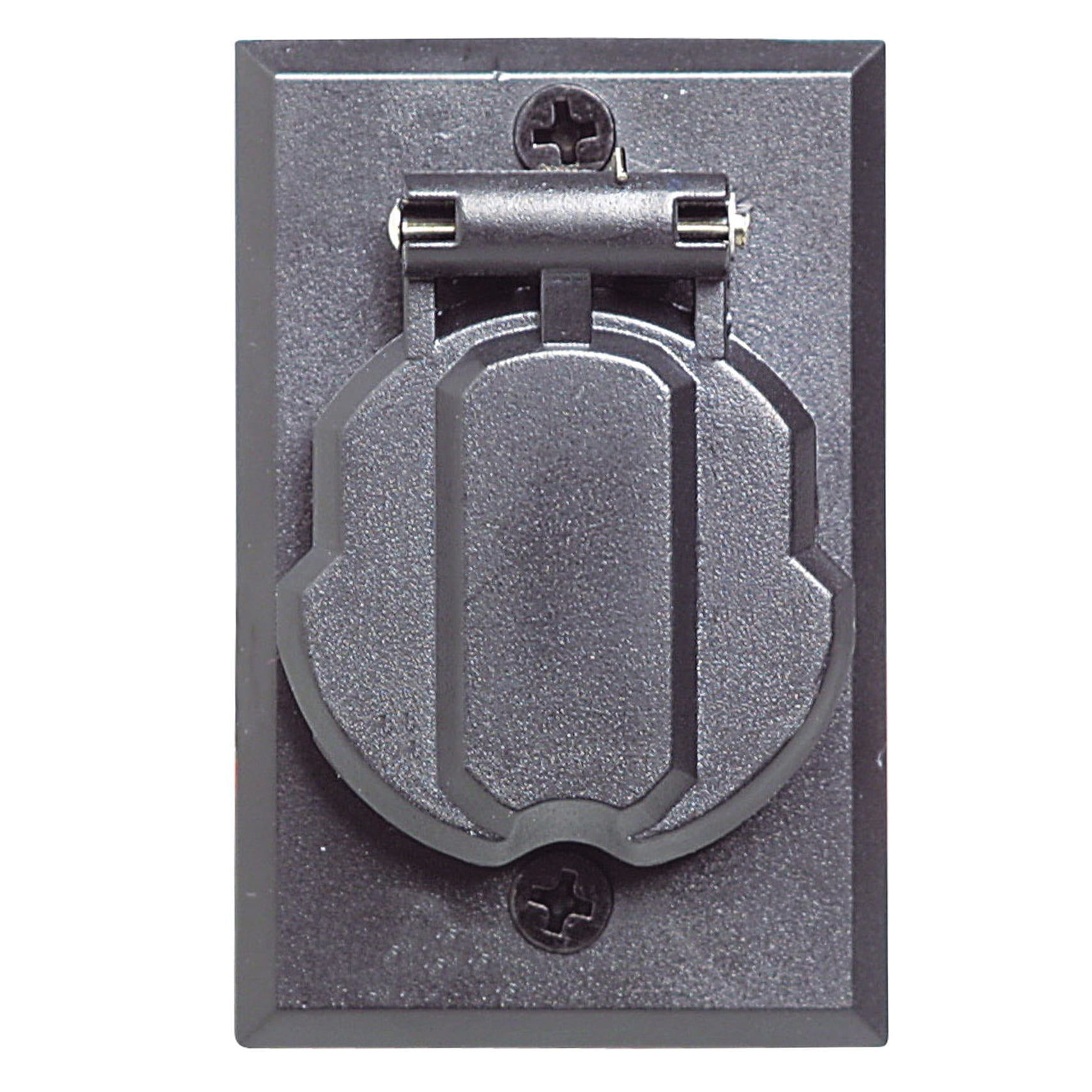 Design House Replacement Outdoor Weather Resistant Electrical Outlet for Lamp Posts, Black