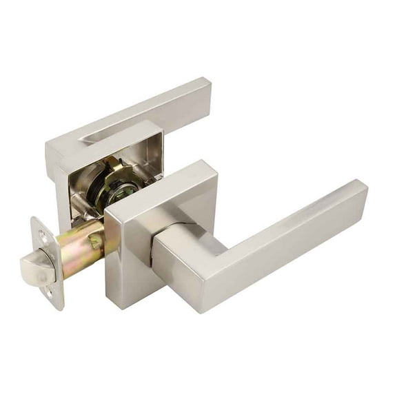 Design House Karsen Modern Interior Hall/Closet Door Lever, Satin Nickel