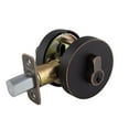 thumbnail image 1 of Design House Emblem Contemporary Round Single Cylinder Deadbolt, Brushed Bronze, 1 of 15