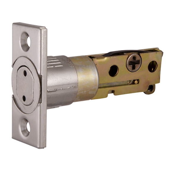 Satin Nickel 6-Way Universal Deadbolt Latch, Reversible for Entry and Exterior Doors