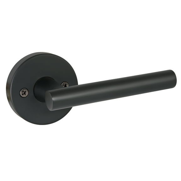 Design House Eastport Interior Reversible Non-Turning One-Sided Dummy Door Lever, Matte Black