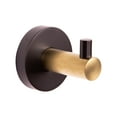 thumbnail image 1 of Design House Kelton Wall Mounted Robe Hook, Matte Black/Satin Gold, 1 of 11