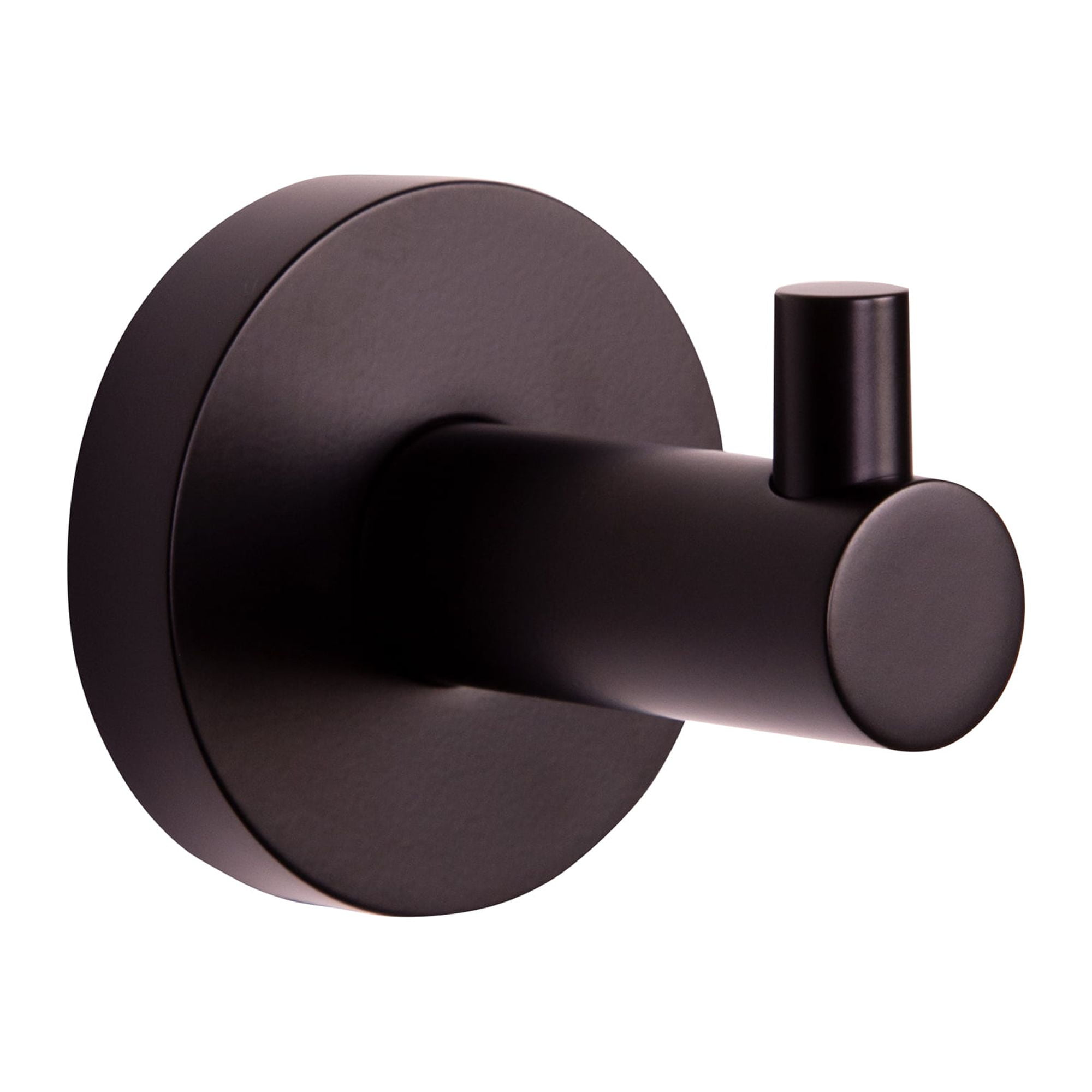Matte Black Zinc Modern Robe and Towel Hook