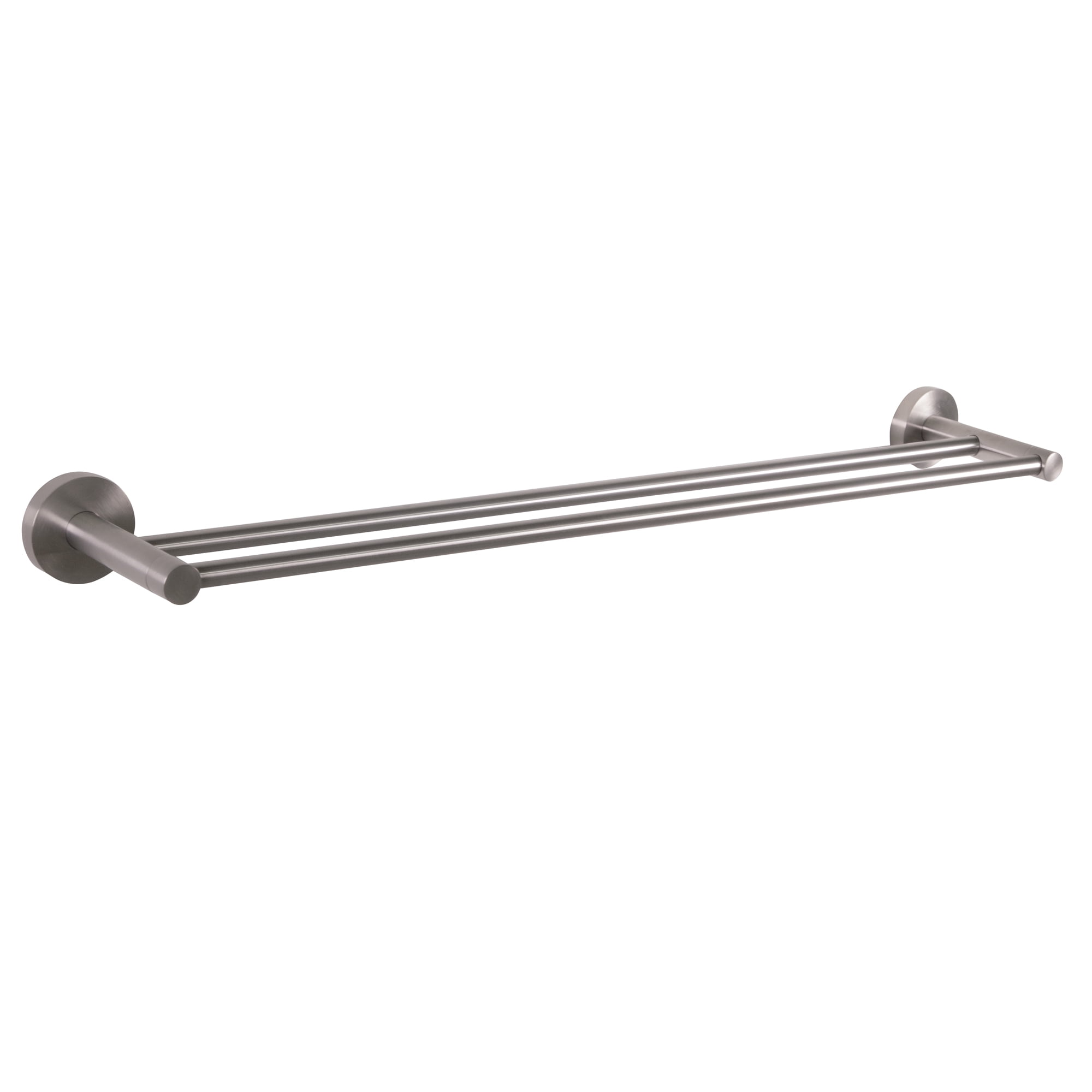 Kelton 24" Satin Nickel Wall Mounted Double Towel Bar