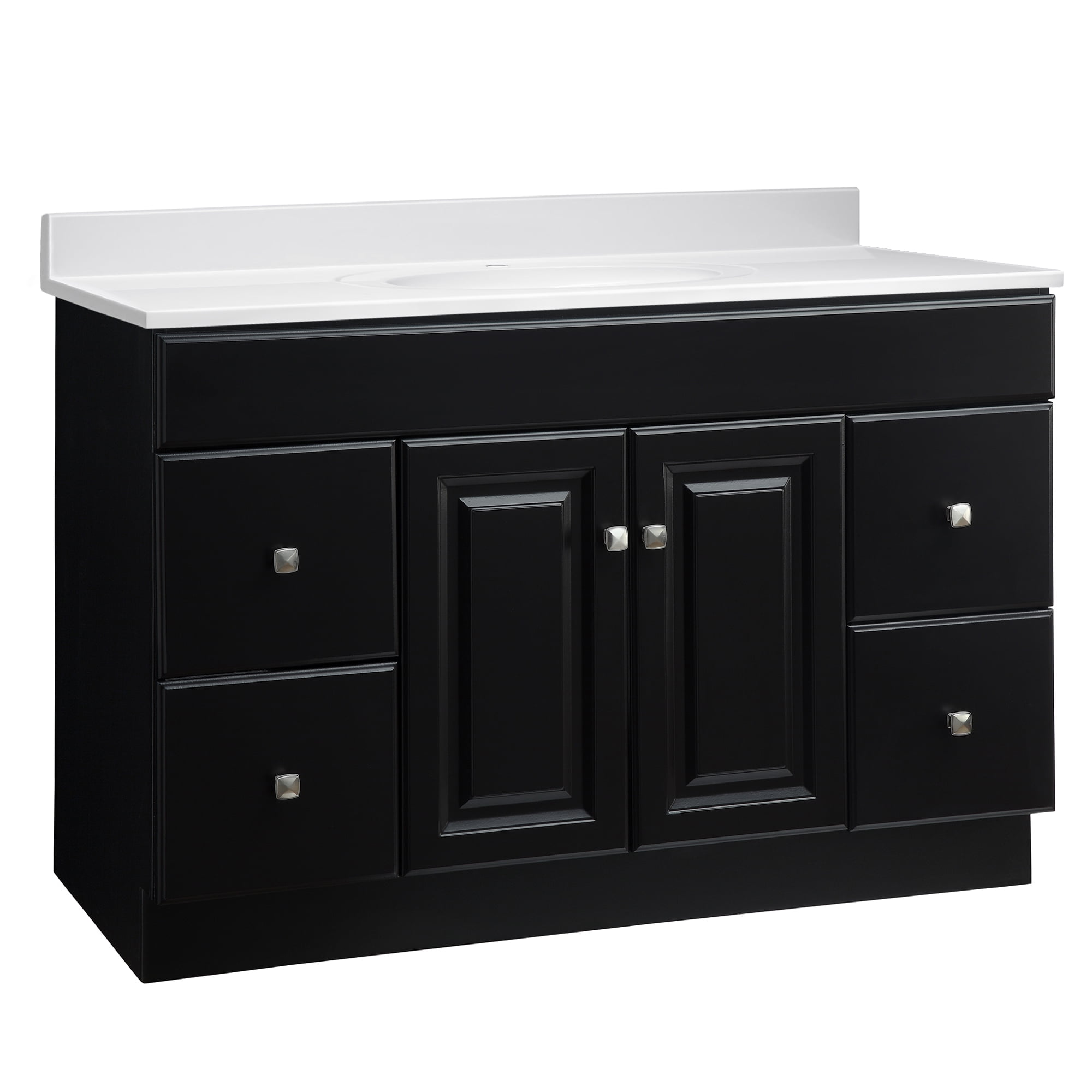 Design House 586131 Wyndham 2Door 4Drawer Bathroom Vanity with