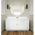 thumbnail image 1 of Design House 586446 Concord 2-Door 4-Drawer Bathroom Vanity with Cultured Marble 4 in. Centerset Solid White Top, Unassembled, 61x22, White, 1 of 22