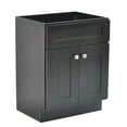 thumbnail image 1 of Design House Brookings 24" x 18" Ready to Assemble Solid Wood 2-Door Bath Vanity Cabinet, Espresso, 1 of 21