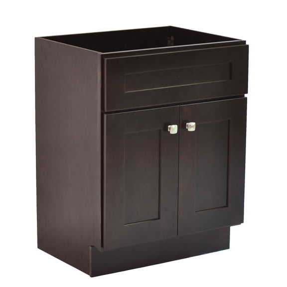 Design House Brookings 24" x 21" Ready to Assemble Solid Wood Bathroom Vanity, Espresso