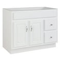 thumbnail image 1 of Design House 587022 Concord 2-Door 2-Drawer Bathroom Vanity without Top, Unassembled, 36x21, White, 1 of 14