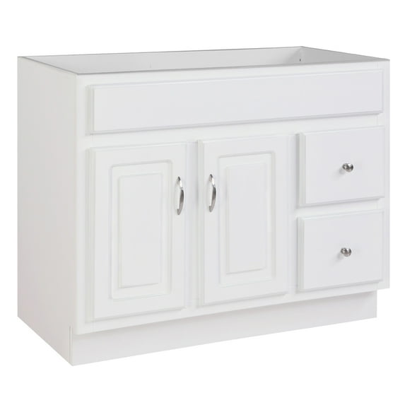 Design House 587022 Concord 2-Door 2-Drawer Bathroom Vanity without Top, Unassembled, 36x21, White