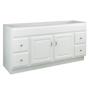 Design House 587030 Concord 2-Door 4-Drawer Bathroom Vanity without Top, Unassembled, 60x21, White