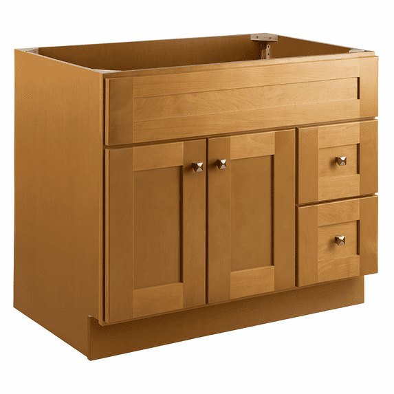 Design House Brookings 36" Ready to Assemble Solid Wood Bathroom Vanity Cabinet, Modern Birch