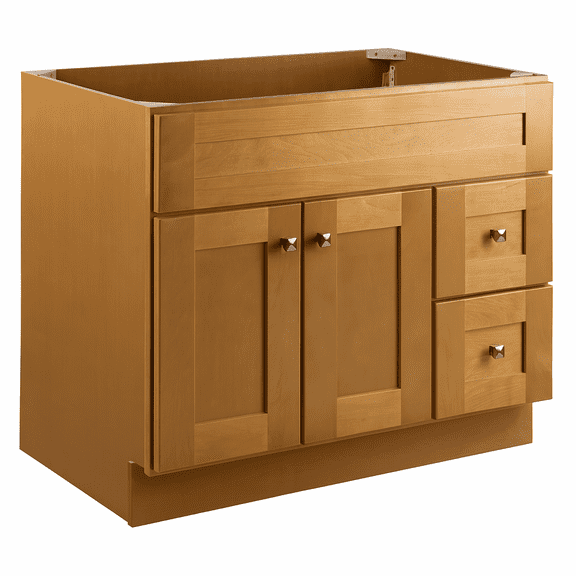 Design House Brookings 36" Ready to Assemble Solid Wood Bathroom Vanity Cabinet, Modern Birch