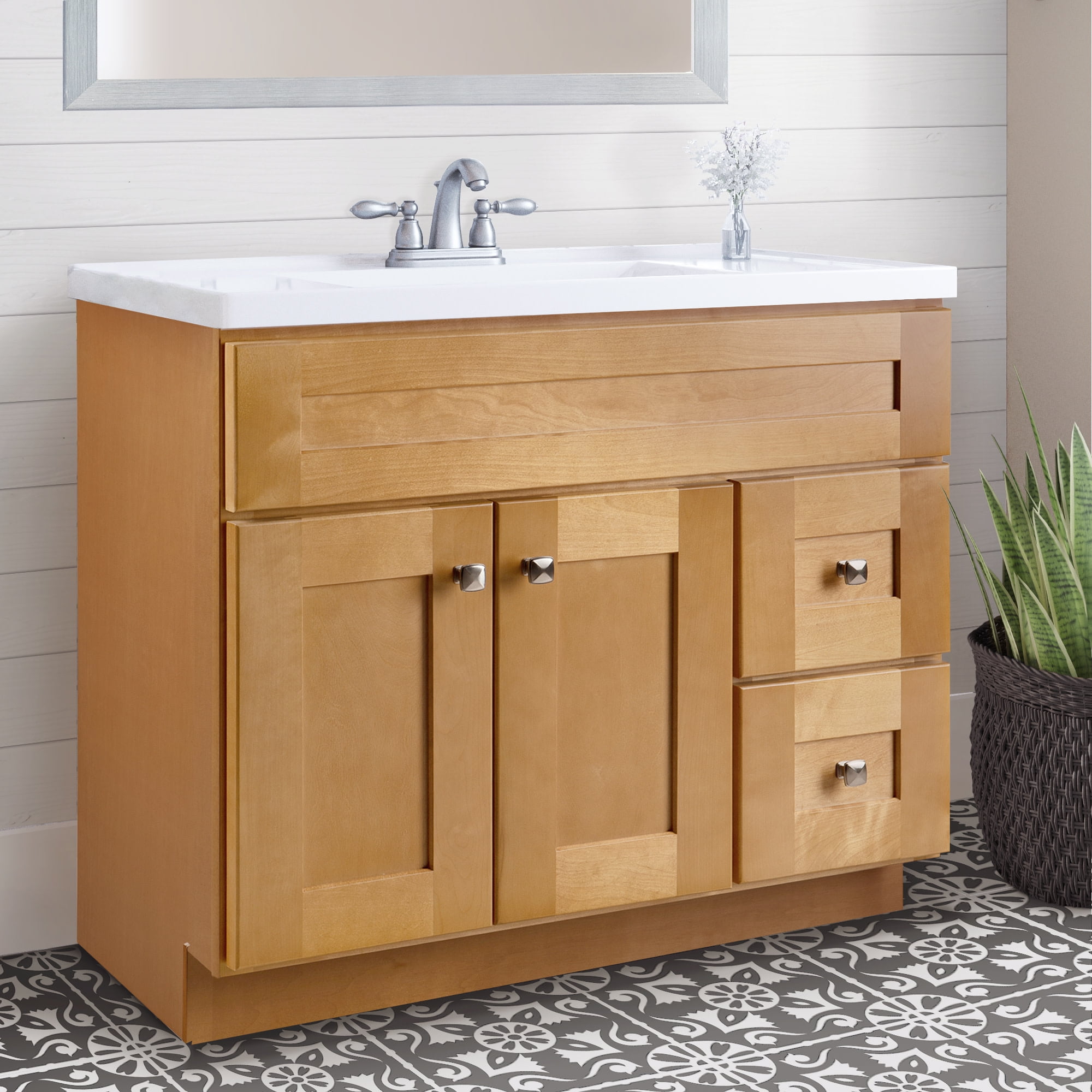 Brookings 36 Inch Modern Birch Freestanding Bathroom Vanity