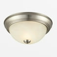 thumbnail image 1 of Design House 2-Pack Traditional 2-Light Flush Mount Indoor Dimmable Ceiling Light, Satin Nickel, 1 of 14