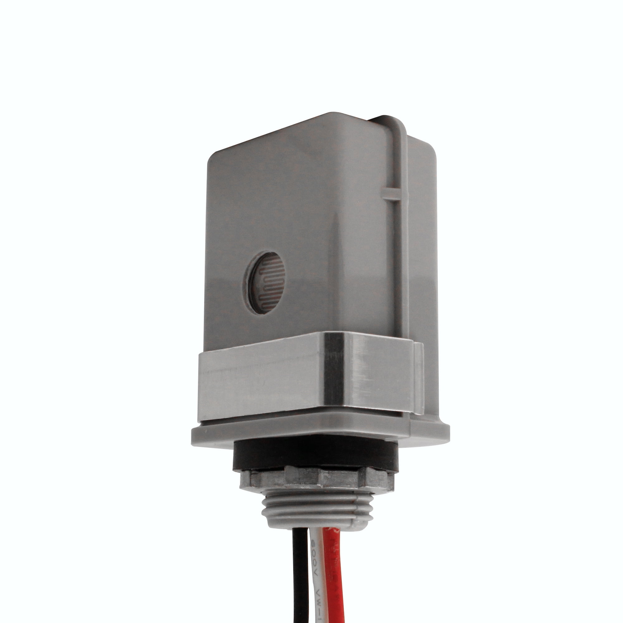 Gray Hardwired Outdoor Photocontrol Sensor