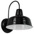 thumbnail image 1 of Design House Mason Industrial Barn Indoor/Outdoor Wall Mount Light with Metal Shade, Satin Black, 1 of 24