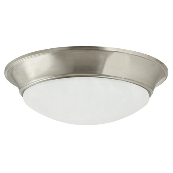 Design House, 588848-SN 13 Inch LED Twist Disk Ceiling Light, Bed Bath Kitchen, Satin Nickel
