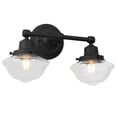 thumbnail image 1 of Design House Schoolhouse 2-Light Wall Sconce, Matte Black, 1 of 20