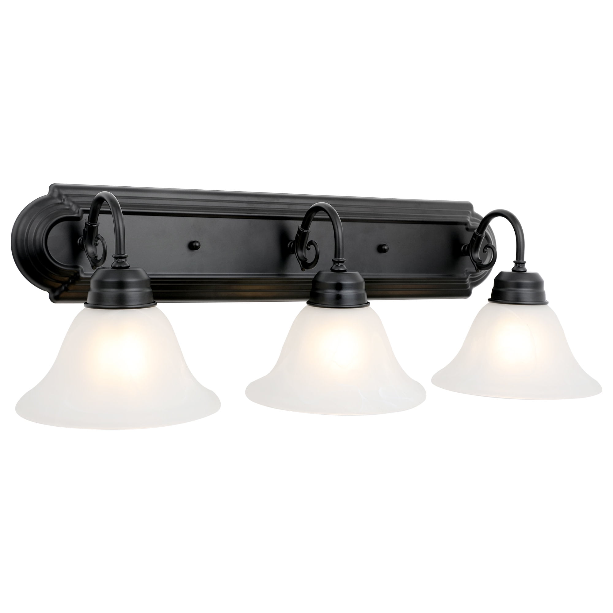 Design House Millbridge 3-Light Dimmable Wall or Vanity Light, Matte Black