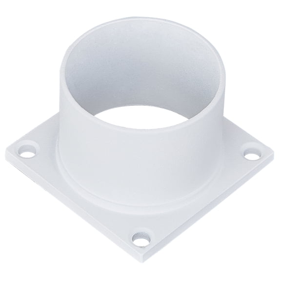 Design House 590059 Standard 3-Inch Fitter Outdoor Pier Base Round Accessory Mount for Deck Porch Patio, White