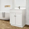 thumbnail image 1 of Design House 591172 Wyndham 2-Door Bathroom Vanity with Cultured Marble Single Hole Solid White Vanity Top, Unassembled, 25x22, White, 1 of 18