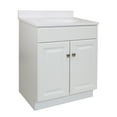 thumbnail image 1 of Design House 591198 Wyndham 2-Door Bathroom Vanity with Cultured Marble 4" Centerset Solid White Vanity Top, Unassembled, 25x19, White, 1 of 18