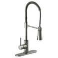 thumbnail image 1 of Design House 593863 Spencer Modern Single Handle Chef Kitchen Faucet, Satin Nickel, 1 of 17