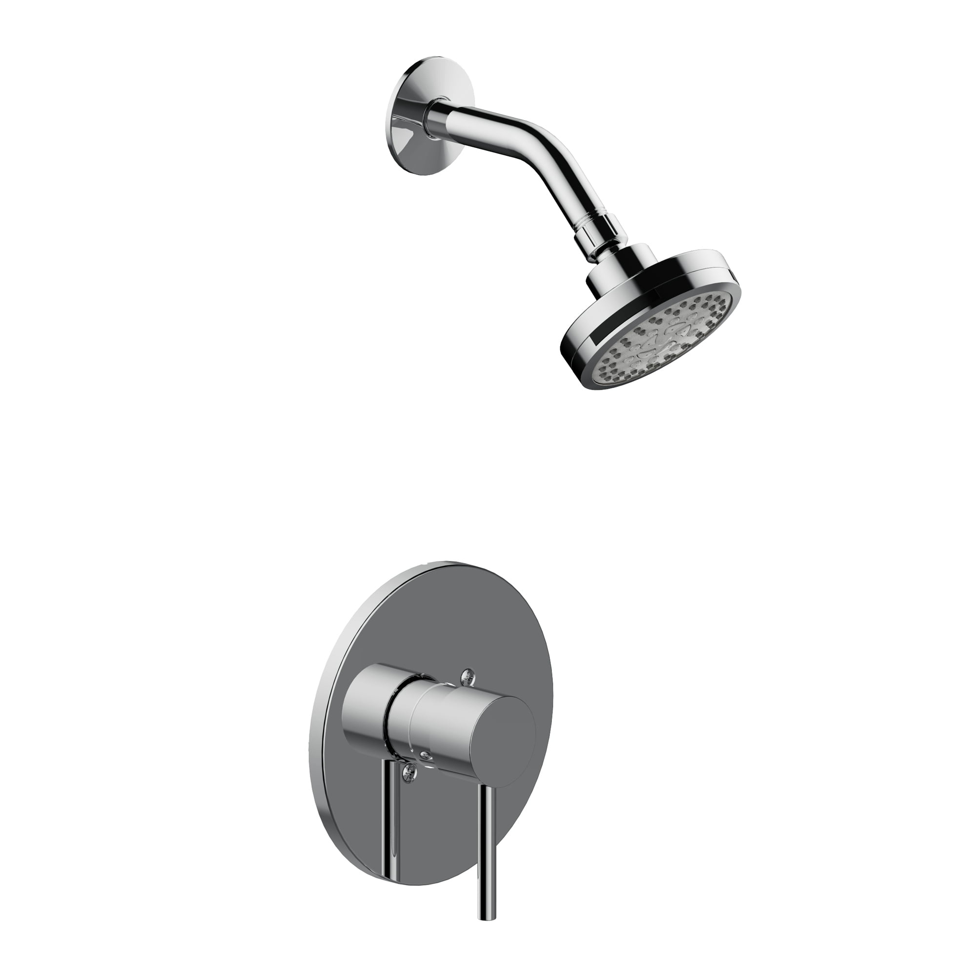 Eastport Polished Chrome Wall Mounted Shower Trim with Valve