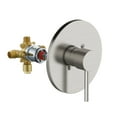 thumbnail image 1 of Design House 594341 Eastport II Contemporary Single-Handle Shower Valve Trim with Escutcheon  for Bathroom, Satin Nickel, 1 of 12