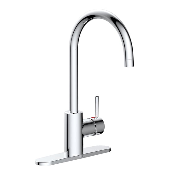Design House 595660 Eastport II Modern Single-Handle Faucet for Kitchen, Polished Chrome