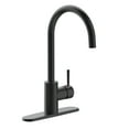 thumbnail image 1 of Design House Eastport II Single Handle Kitchen Faucet, Matte Black, 1 of 20