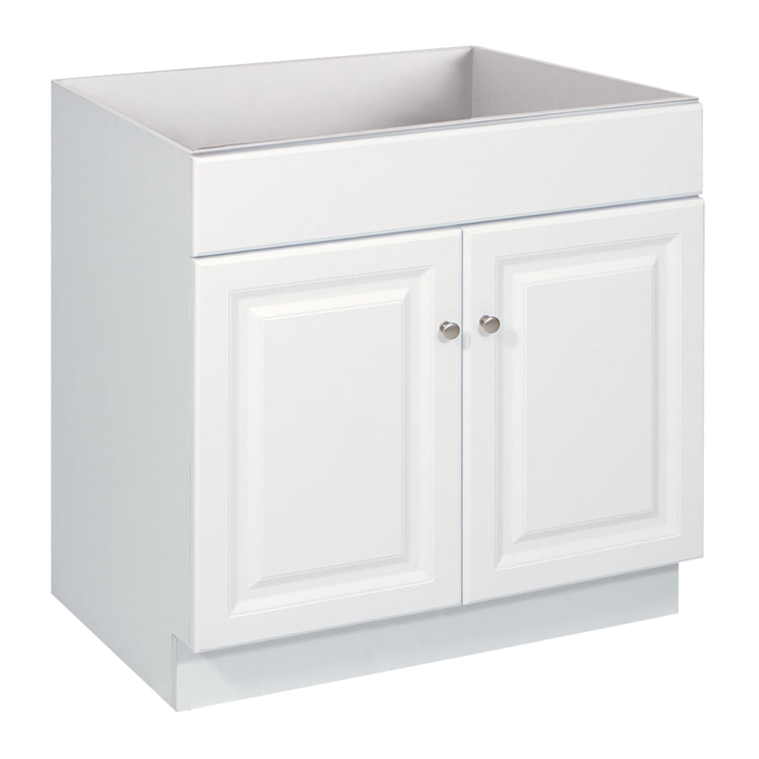 Wyndham 30 Inch White Solid Wood Bathroom Vanity