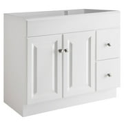 Design House Wyndham 36 Solid Wood Ready to Assemble 2-Door and 2-Drawer Bathroom Vanity Cabinet, White