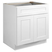 Design House 613273 Brookings Fully Assembled Shaker Style Sink Base Kitchen Cabinet 30x34.5x24, White