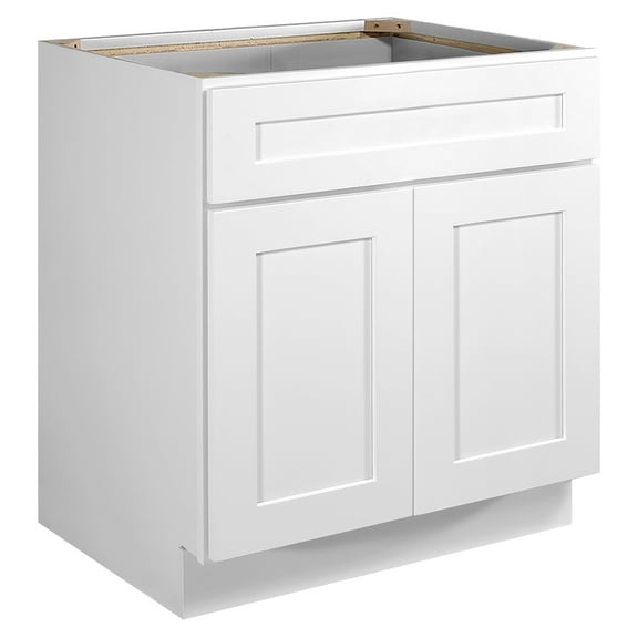 Design House 613273 Brookings Fully Assembled Shaker Style Sink Base Kitchen Cabinet 30x34.5x24, White