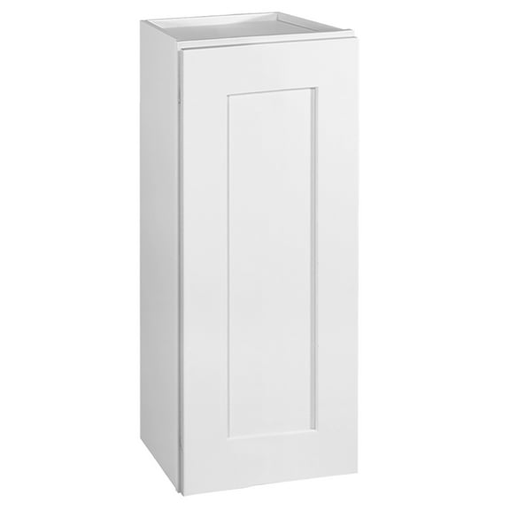 Design House 613489 Brookings Fully Assembled Shaker Style Tall Wall Kitchen Cabinet 12x30x12, White