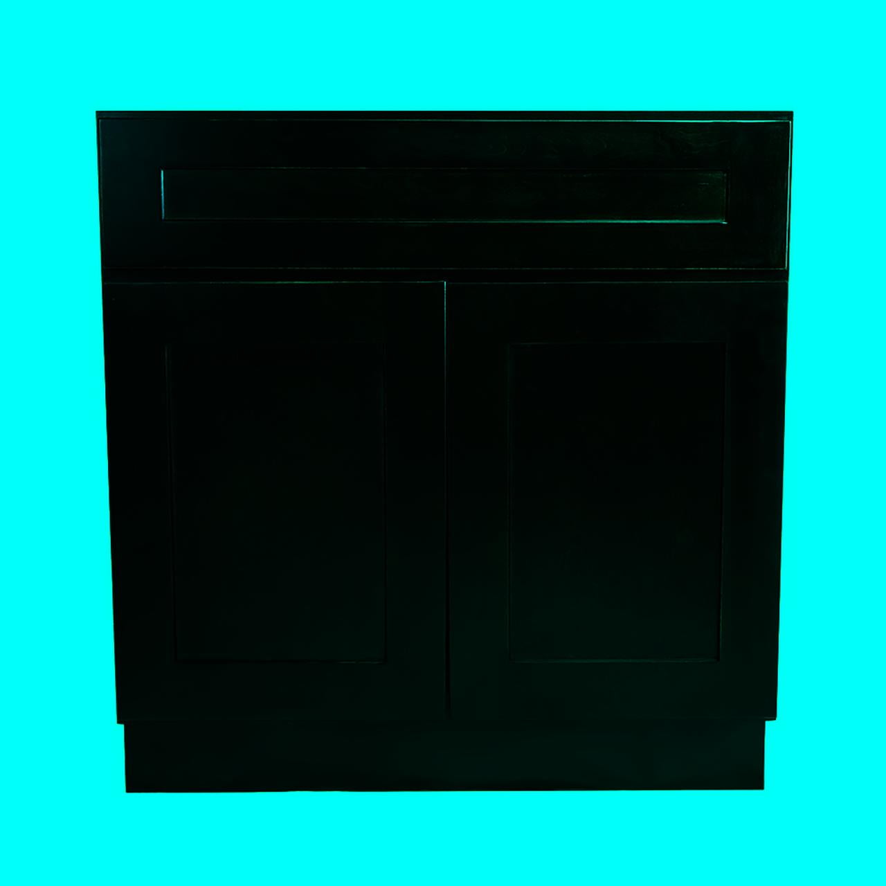 Design House 613646 Brookings Fully Assembled Shaker Style Base Kitchen Cabinet 24x34.5x24, Espresso