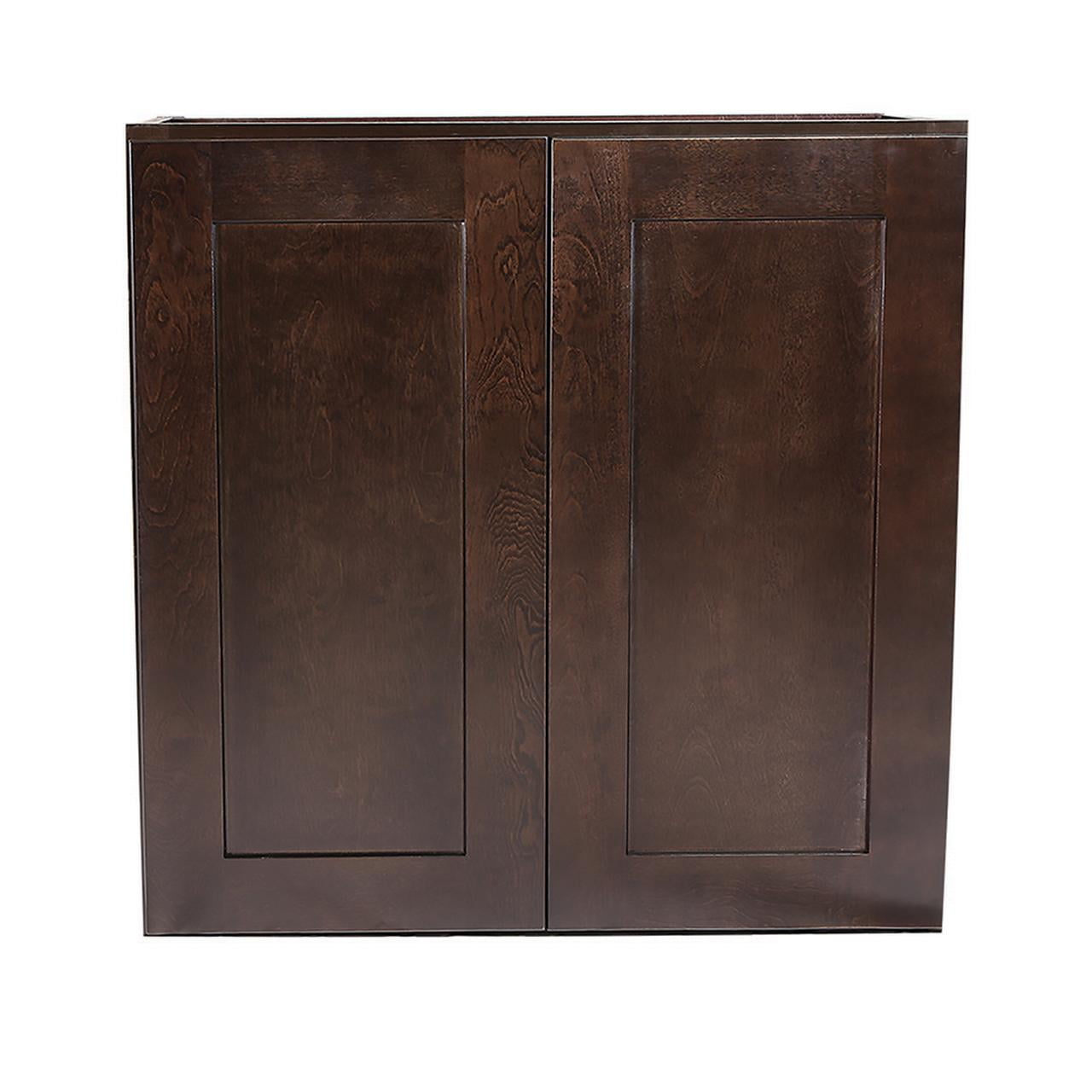 Design House 620369 Brookings Fully Assembled Shaker Style Tall Wall Kitchen Cabinet 30x30x12, Espresso