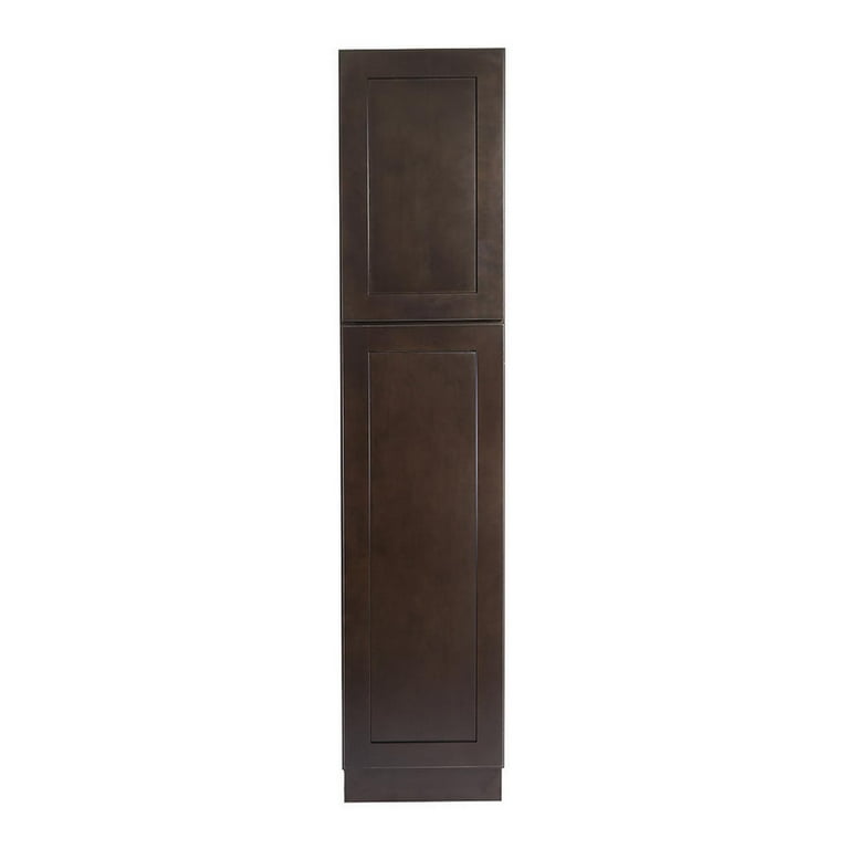 Design House 620401 Brookings Shaker Style Pantry Kitchen Cabinet 18x84x24 Espresso