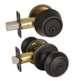 thumbnail image 1 of Design House Cambridge Entry Knob and Single Cylinder Deadbolt Combo, Oil Rubbed Bronze, 1 of 19