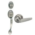 thumbnail image 1 of Design House Coventry Handleset with Delavan Interior Lever and Single Cylinder Deadbolt, Satin Nickel, 1 of 14