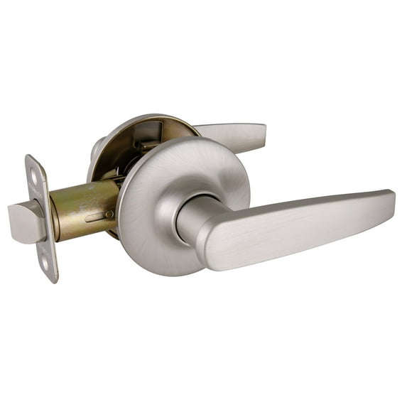 Design House Delavan Passage Hall and Closet Door Lever, Satin Nickel