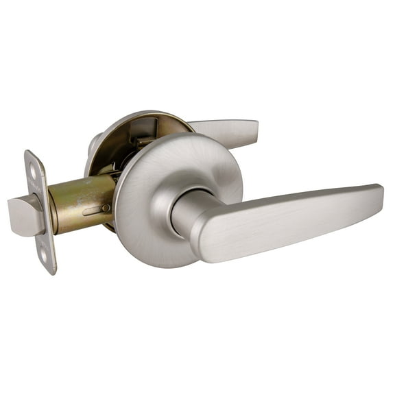 Design House Delavan Universal Interior Hall/Closet Passage Door Handle, Satin Nickel