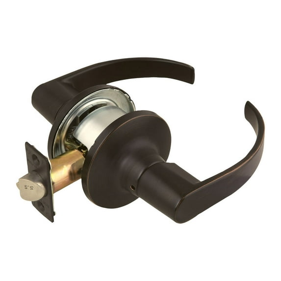 Design House 702258 C-Series 2-Way Adjustable Passage Door Lever, Brushed Bronze